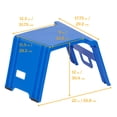 thumbnail image 2 of ECR4Kids Linking Stackable Classroom Stools, Portable Table, Flexible Seating, Blue, 4-Piece, 2 of 9