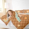 thumbnail image 3 of Erosebridal Cute Capybara 7-Piece Bedding Comforter Set,Brown Classic Geometric Plaid King Bedding Sets For Girls Kids ,Reversible Gray, 3 of 7