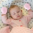 thumbnail image 2 of LYCAQL Baby Gloves Anti Scratch Face Pure Cotton Baby 0-3-6 Months Can Chew Anti Bite Hand Protection, 2 of 3