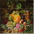 thumbnail image 1 of Ceramic Tile Mural-Josef Lauer Flowers Tile Mural Commercial Art. 17" w x 17" h using (16) 4.25 x 4.25 ceramic tiles, 1 of 3