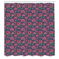 thumbnail image 2 of Ambesonne Botanic Shower Curtain, Rural Poppy Flowers Bud, 69"Wx84"L, Pink Violet Blue Green, 2 of 4
