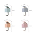 thumbnail image 1 of Gancho decorativo de 4/6 Uds., colgador de toallas de gato de dibujos animados para sala de estar, hogar y oficina Hugtrwg Libre de BPA, 1 of 8
