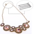 thumbnail image 3 of Youkk Bracelet Queue Lien Chaîne avec Fermoir Mode Bijoux Faire Résultats Bracelets Collier Rallonge Chaînes Noir, 3 of 6