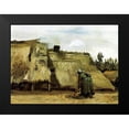 thumbnail image 2 of Van Gogh, Vincent 18x14 Black Modern Framed Museum Art Print Titled - Cottage With Woman Digging, 2 of 5