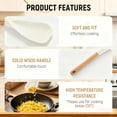 thumbnail image 4 of 2026 New Cedar and Ash Spoon, Cedar and Ash Spoonula, Multifunction Spatula Cooking Spoon, Silicone Spoon for Mixing Scoop and Scrape (2PC-A), 4 of 7
