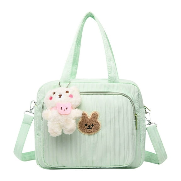 RKZDSR Cute Diaper Tote Bag - Multifunctional Maternity Backpack with Insulated Pockets, Large Capacity, Stylish Design for Travel, Stroller, and Daily Use