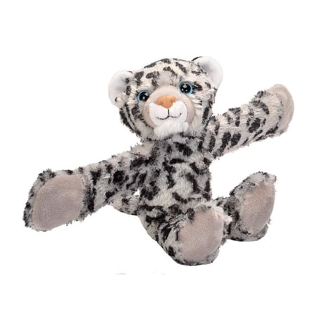 Wild Republic Huggers Snow Leopard Plush Toy Slap Bracelet Stuffed Animal Kids Toys 8 inches
