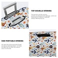 thumbnail image 3 of Susaid Pirate skulls Elastic Print Elastic Washable Suitcase Cover with Hidden Zipper, Fits 18-32 Inch Luggage for Protection During Travel-Large, 3 of 7