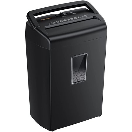 Bonsaii 10-Sheet Cross Cut Paper Shredder with 5.5-Gallon Wastebasket C209-D