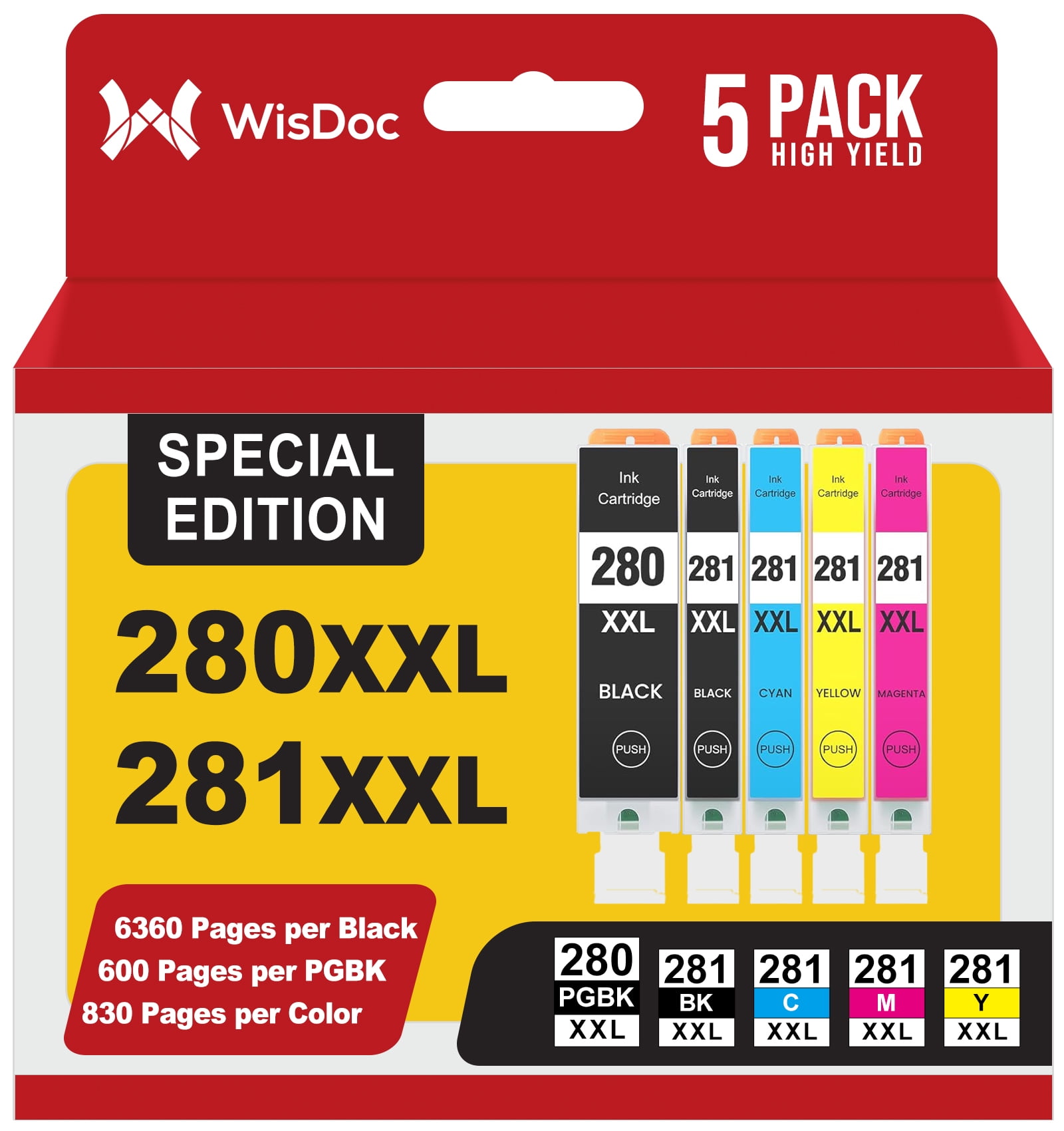 PGI-280XXL CLI-281XXL for Canon 280 281 Ink Cartridges for