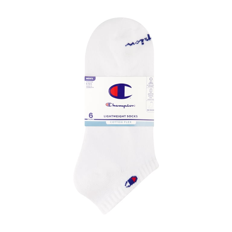 Champion Men's Lightweight No Show Socks, 6-Pack photo 2