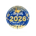 thumbnail image 2 of HaCpiu 2026 Graduation Party Supplies Set, Blue Gold Congrats Grad Disposable Dinnerware Graduation Decorations, Fit for Grad Party Decorations, Grad Ceremony & Celebration, 2 of 11