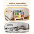 thumbnail image 3 of KFFKFF Montessori-Inspired 3-Tier Kids Bookshelf with Scalloped Design, Front-Facing Bookcase for Toddlers, Includes Dual Hooks for Backpacks, Ideal for Kids' Rooms, Living Areas, Entryways, 3 of 9