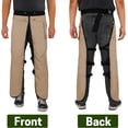 thumbnail image 3 of Delantal para motosierra, 8 capas para hombres y mujeres, madereros, trabajadores forestales, pantalones de motosierra de protección, ajustables, 3 of 7