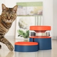 thumbnail image 4 of Greeniant Alimentador automático Universal para mascotas de gran capacidad, dispensador de alimentos con protección para el cuello, cuenco de agua, Suministros para gatos naranja azul Greeniant PT004464-02, 4 of 6