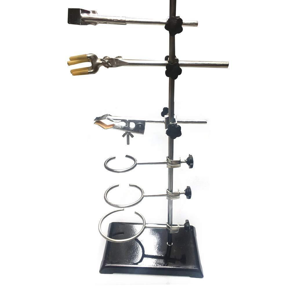 Laboratory Retort Stand Set 9 Laboratory Clips Chemistry Lab Stand