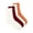 White/Burgundy/Orange, variant on Joyspun Scallop Edge Dress Crew Socks for Women, Sizes 4-10, 4-Pack
