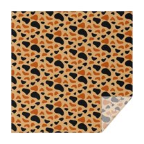 Leopard Print Square Tablecloth 60x60in(152x152cm) – Waterproof Polyester Printed Table Cover, Wrinkle Resistant & Washable for Kitchen Dining Picnic Party Decor