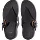 thumbnail image 4 of Sandalia FitFlop Lulu para Mujer en Cuero Negro con Dedo Post 9, 4 of 6