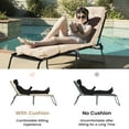 thumbnail image 6 of Costway 2PCS 73" Lounge Chaise Cushion Padded Recliner Cushion Indoor Outdoor Beige, 6 of 12