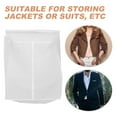 thumbnail image 3 of Toyvian White Overcoat Storage Bag with Wrinkle Prevention, Clothes Cover Protector for Coat and Jacket Organization, 3 of 8