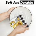 thumbnail image 5 of bamooi Buffalo Plaid Gnome Bee Truck Sunflower Lemons Summer Kitchen Towels Dish Towels, 18x26 Inch Decoration Hand Towels Set of 2, 5 of 6