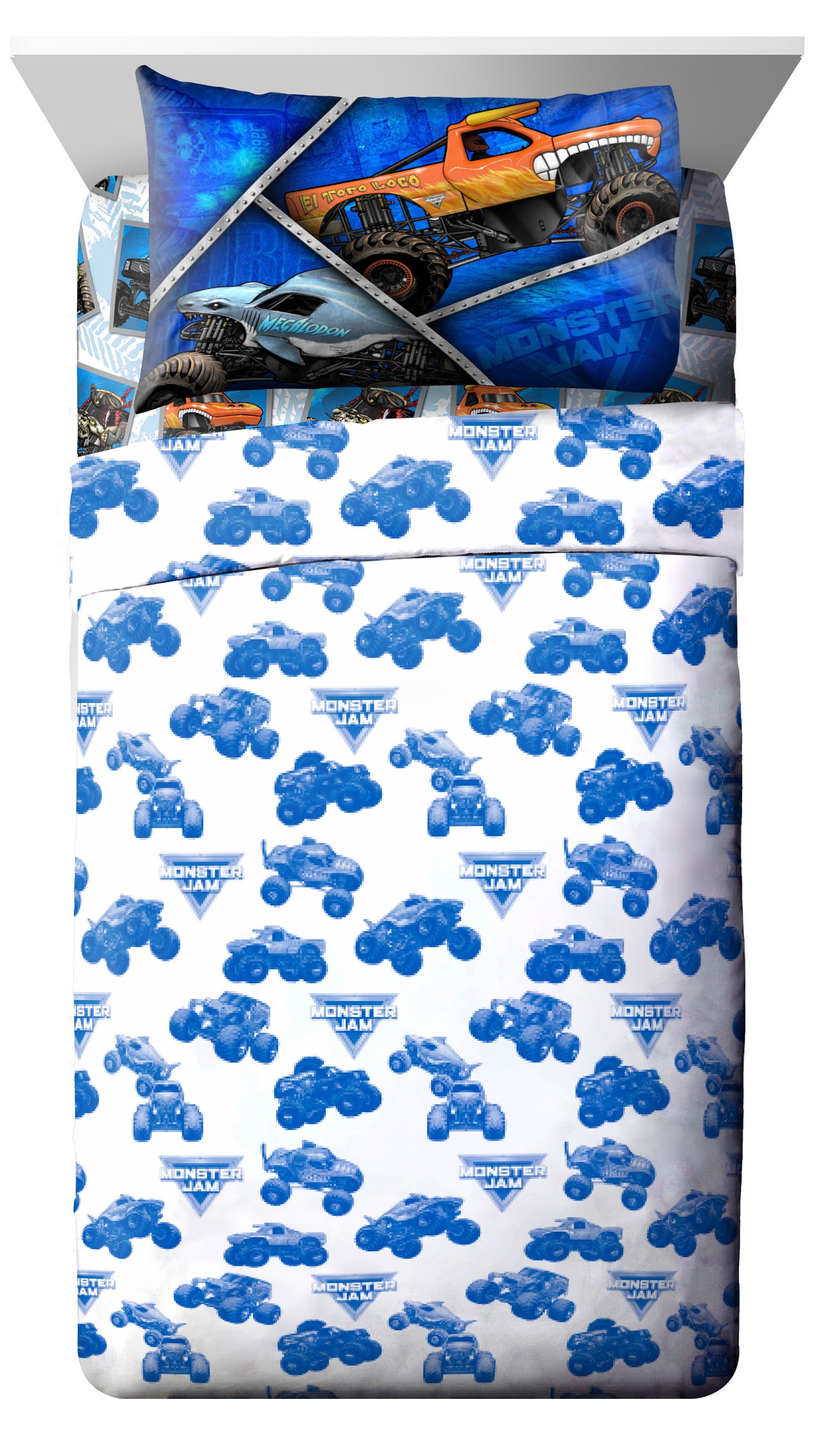 Monster Jam 3 Piece Twin Sheet Set
