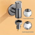 thumbnail image 4 of Washing Machine Automatic Water Stop Valve Solid Brass Single Cold Wall Mounted Cold Water Outlet B, 4 of 5