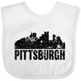 thumbnail image 3 of Inktastic Pittsburgh Skyline Grunge Boys or Girls Baby Bib, 3 of 4