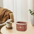 thumbnail image 7 of Small Trash Can with Lid, Mini Trash Can for Bathroom, Office and Bedroom, Small Bathroom Garbage Can with Swing Top, Compact Waste Basket for Desk, Dorm & Home, Brown - Xuniizn, 7 of 7