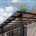 thumbnail image 3 of Aoxun 18' x 10' Gazebo for Patio, Gazebo Pergola with Sloped Roof, Large Wall-Mounted Heavy Duty Awnings, for Backyard, Deck, Patio, 3 of 9