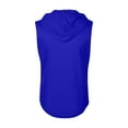 thumbnail image 3 of Evdexr Mens Zip Up Sleeveless Hoodie Workout Solid Drawstring Tanks Hooded Loose Fit Athletic T Shirts Lightweight Adjustable Casual Sweatshirt with Pocket Royal Blue 3XL, 3 of 3