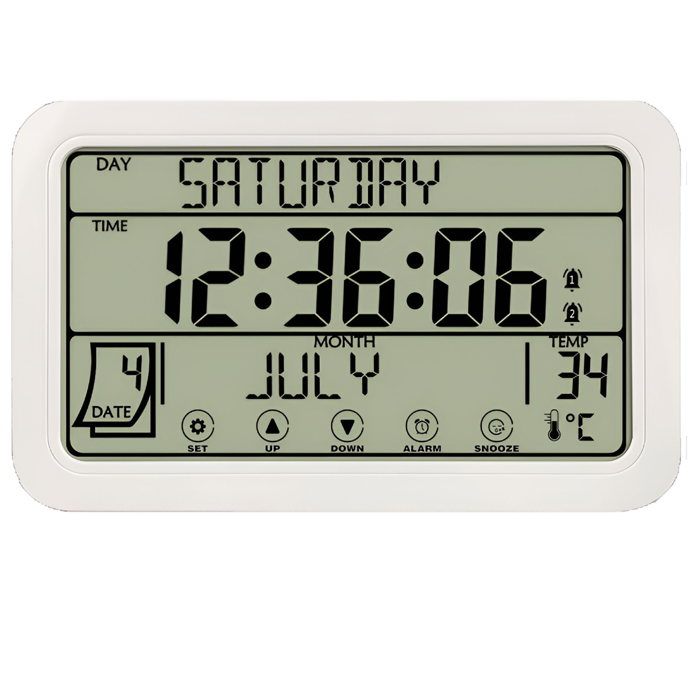 GJX Weather Station Wireless Indoor/Outdoor Temperature Atomic Clock Battery Powered With High Accuracy Sensor,Indoor Outdoor Thermometer Wireless Black