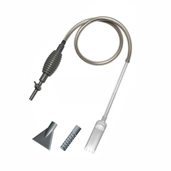 JIhuahe Hot Tub Vacuum Cleaner, Manual Cordless Spa Vacuum Cleaner For Removing Dirt, Handheld Pool Vacuum Cleaner with 170cm Hose and Dual Heads,grey