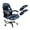 Blue Floral Butterfly, variant on FKELYI Funny Cat Print 3 Pcs Set Office Chair Cover with Removable Armrest Cover Anti-Dust Swivel Gaming Chair Protector Boss Armchair Decor, Small