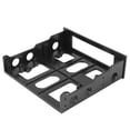 thumbnail image 2 of Adaptador de soporte de bahía frontal para unidad de disco duro de 3,5 a 5,25 pulgadas, montaje de dispositivos de 3,5 pulgadas en bahía de 5,25 pulgadas, color negro, 2 of 5