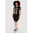 thumbnail image 3 of Women's Plus Size Blessed 01 Camo Graphic Print Side Ruched Tee, 3 of 4