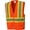 Orange, variant on Portwest US371 Tulsa Contrast Hi-Vis Mesh Safety Vest Yellow, Large