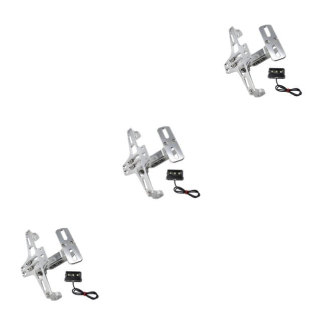 Kenally Soporte de luz de señal de giro, accesorios ajustables para motocicleta, soporte ligero para placa de matrícula de motocicleta, Type3 NO3