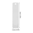 thumbnail image 2 of WORGEOUS 12PCS Engravable Metal Keychain Blanks Titanium Steel Rectangle Stamping Blanks Jewelry Making Engraving Blanks DIY Stamping Tags, 2 of 8