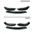 thumbnail image 3 of FITS 2020+ TESLA MODEL Y GLOSS BLACK 3 PCS V STYLE FRONT BUMPER LIP SPLITTER KIT, 3 of 4