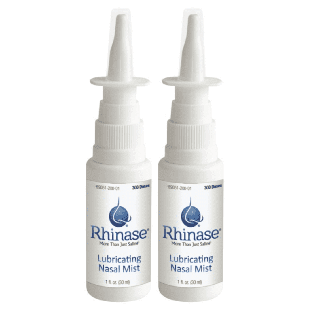 Rhinase Nasal Mist Duo with Moisturizing Saline Spray for Allergy Relief & Dry Nose 2-Pack 1 fl oz/30 mL