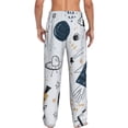 thumbnail image 3 of Daiia Cartoon Planets Men's Sleep Pant with Pockets and Drawstring,Pajama Pants-Small, 3 of 9