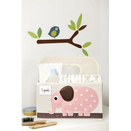 UPC: 0812895000344 | 3 Sprouts Diaper Caddy – Elephant