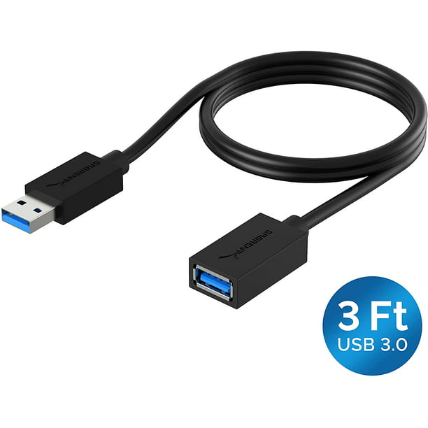 Cable Matters 2-Pack USB 3.0 Cable 6ft, USB to USB Cable/USB A to USB A  Cable/Male to Male USB Cord/Double USB Cord in Black