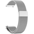 thumbnail image 1 of Men's Women's Stainless Steel Magnetic Bracelets Quick Release Watch Strap 20mm, Silver, 1 of 7