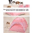 thumbnail image 4 of Carpa para cama de princesa para gato/cachorro SEIMMIE rosa, 4 of 7