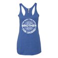 thumbnail image 2 of Wild Bobby, Brother Man Myth Legend Funny Dad, Father's Day, Women Tri-Blend Racerback Tank Top, Vintage Royal, X-Large, 2 of 4