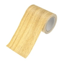 Uxcell 1-Roll Wood Grain Repair Tape, 2.24inch x 15ft Self-Adhesive Wood Floor Tape, Realistic Textured Repair [Camel Oak]