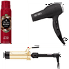 Hot Tools 1875 Watt Ionic Hair Dryer with 2"" Hair Curling Iron Combo with FREE OldSpice Body Spray Included